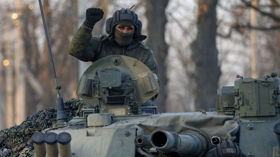 Russian troops now control large areas of eastern Ukraine.  (GETTY IMAGES).