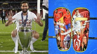 Mira las curiosas canilleras que estrenó Álvaro Arbeloa