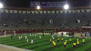 Fútbol 7: Plaza de Acho se transformó en cancha de fútbol
