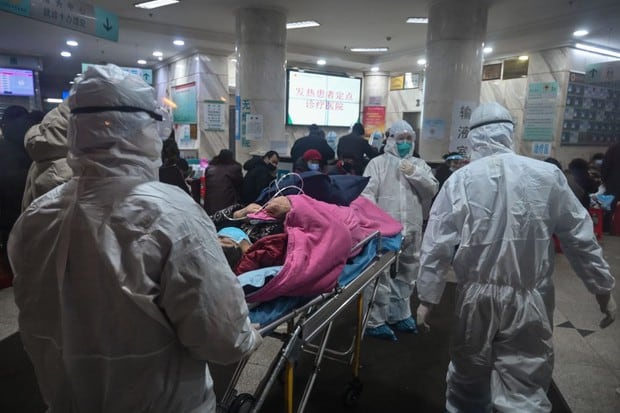 Vistazo del hospital de la Cruz Roja en Wuhan, la ciudad donde comenzó el brote (Foto: AFP)