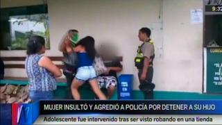 Chorrillos: prisión preventiva para madre por agredir a policía