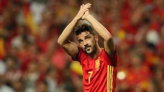 David Villa volvió a jugar con la selección española luego de tres años