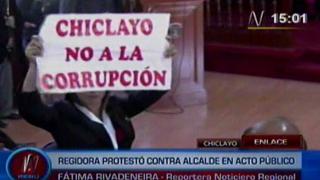 Chiclayo: así protestó una regidora contra su alcalde