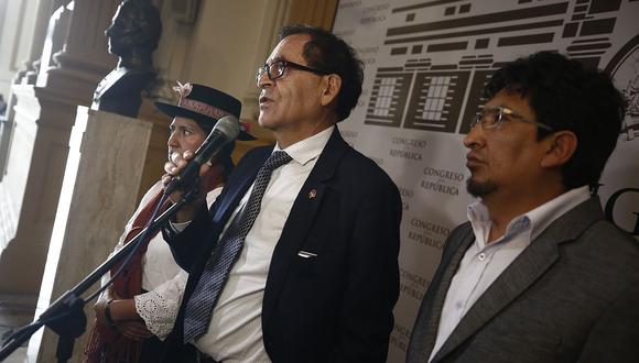 El vocero de Nuevo Perú, Alberto Quintanilla, dijo que el país exige una renovación en el Congreso. (USI)