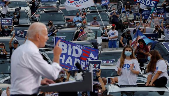 Elecciones Estados Unidos 2020 | El candidato demócrata, y ex vicepresidente, Joe Biden, en uno de sus mitines en Atlanta, Georgia. (Foto: Reuters)