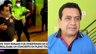 Policía interviene a Tony Rosado por amenizar fiesta en toque de queda