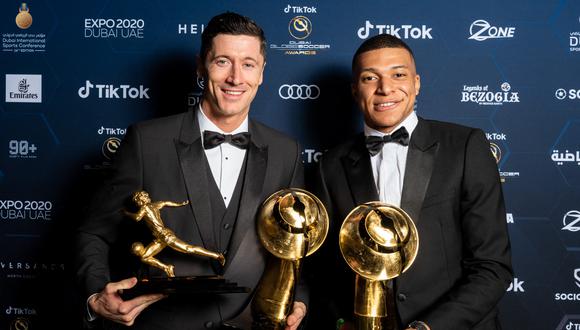 Ambos fueron entrevistados en la premiación de los Globe Soccer Awards. (Foto: AFP)