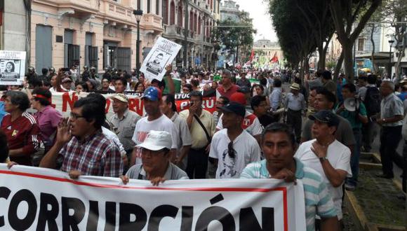 Centro de Lima: así se desarrolló Marcha Contra la Corrupción