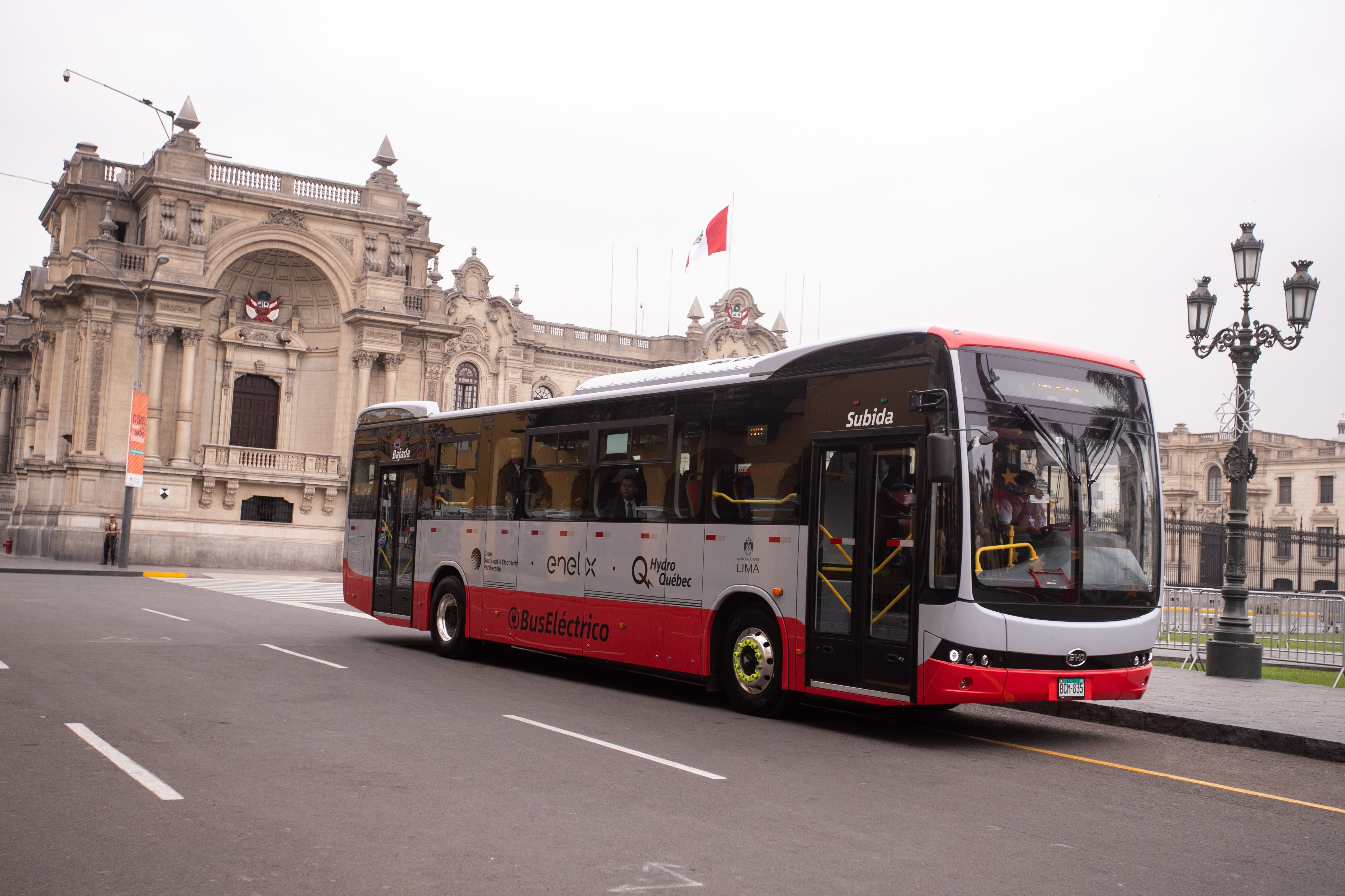 Electric bus was tested in Lima since 2019. It was part of the Red Corridor fleet.  (Photo: Diffusion)