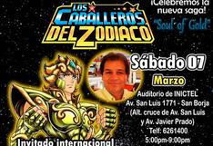 Caballeros del Zodiaco: Reconocido actor de doblaje viene a Perú