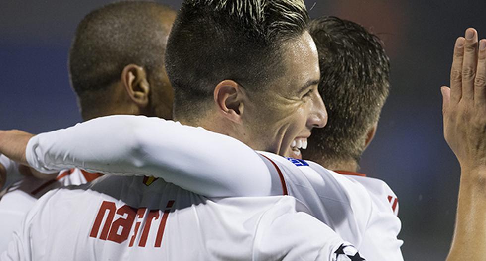 Sevilla venció de visita 1 a 0 al Dinamo Zagreb por la Champions League (Foto: EFE)