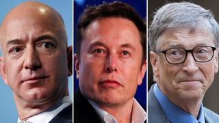 Elon Musk, Jeff Bezos y Bill Gates: ¿cuánto dinero perdieron en cinco meses?