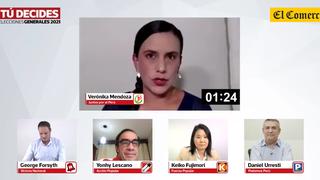 Verónika Mendoza en Debate El Comercio: estos son sus planteamientos económicos de cara a las elecciones 2021