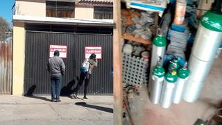 Arequipa: allanan taller clandestino donde retocaban y vendían balones de oxígeno