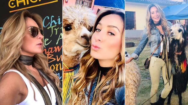 Geraldine Bazán en Cusco. (Foto: Instagram)