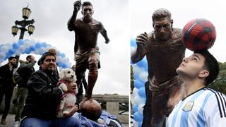 Lionel Messi: inauguran estatua homenaje en Buenos Aires