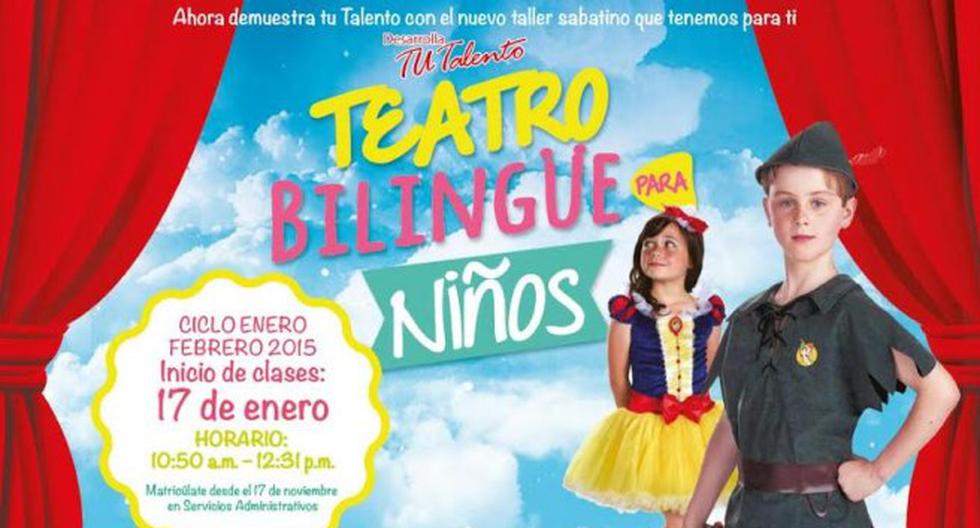 Conoce el nuevo taller de Teatro Bilingüe para Niños del ICPNA. (Foto: Difusión)