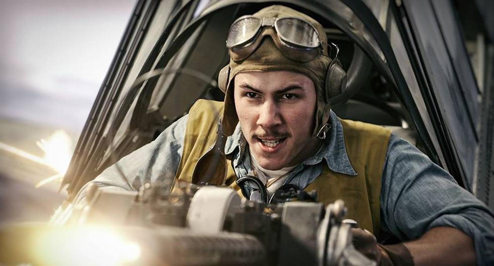 Nick Jonas interpreta al aviador Bruno Gaido en la película “Midway: Ataque en Altamar”. (Foto: Difusión)