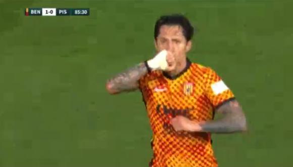 Gol de Gianluca Lapadula con Benevento en los playoffs por el ascenso a Serie A. (Foto: Captura Serie B)