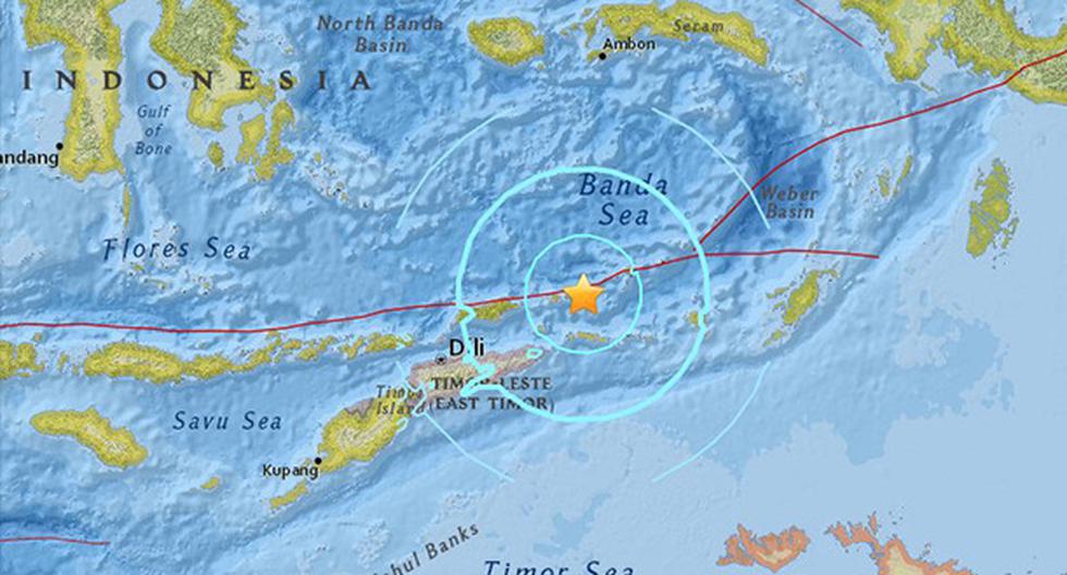 Un sismo de magnitud 6,5 grados sacude el este de Indonesia. (Foto: earthquake.usgs.gov)