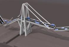 La impactante recreación en 3D del derrumbe del puente de Génova | VIDEO