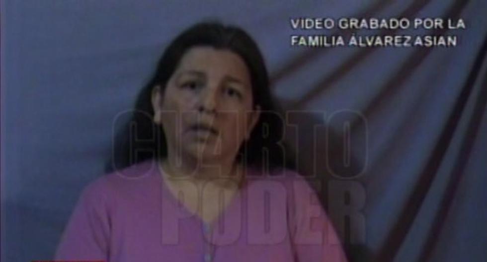 Milagros Asián Barahona habla desde la clandestinidad. (Foto: Captura)