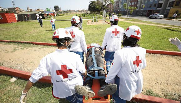 La Cruz Roja Peruana participa en labores  de gestión de riesgo de desastres, salud y proyectos con población vulnerable (Andina)