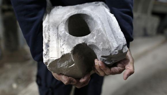 Hallan una rara mesa de medición de 2.000 años en Jerusalén (Foto: AFP)