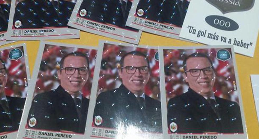Fanpage imprimió muchos cromos de Daniel Peredo como homenaje de su partida | Foto: Figuritas Perú/Facebook