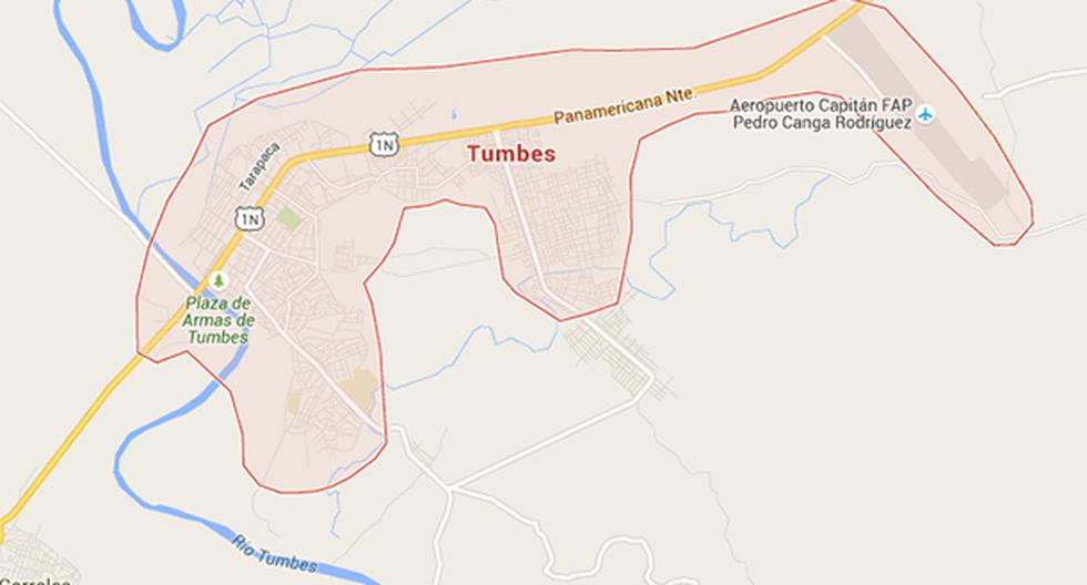 Un interno murió dentro del penal de Tumbes en un confuso incidente, informó el INPE. (Foto: Google Maps)