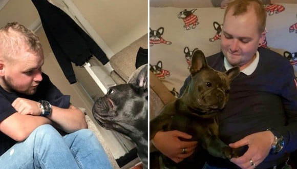 De los tres perros que tenía el joven que perdió su batalla contra el cáncer, 'Nero' siempre fue con el que compartió una conexión especial. (Foto: Familia Hutchison/SWNS)