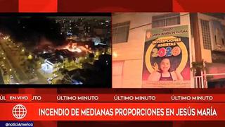 Jesus María: se registró incendio en un colegio de la avenida Brasil 