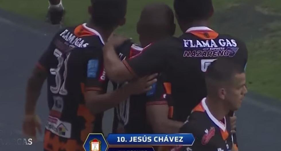 Jesús Chávez anotó el primer gol del partido para Ayacucho FC. (Foto: Captura)
