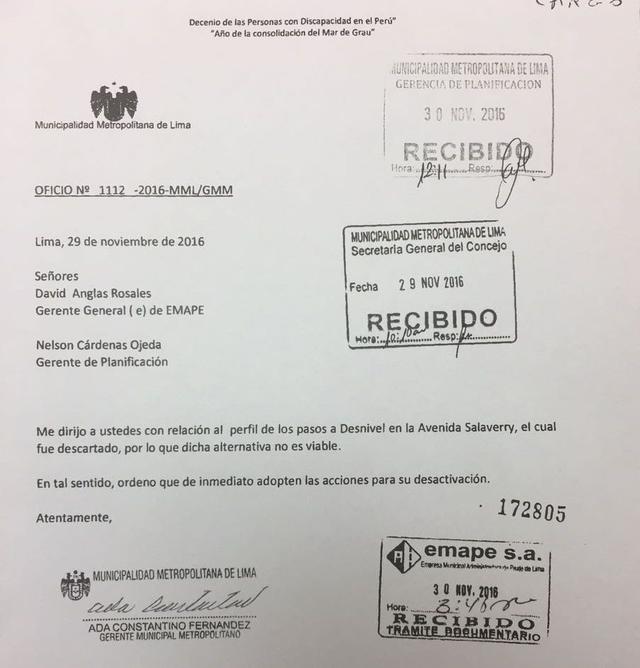 Lima descartó los by-pass de Salaverry porque "no son viables" - 2