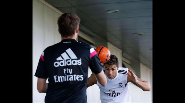 Cristiano Ronaldo y James Rodríguez entrenaron juntos en Madrid - 4