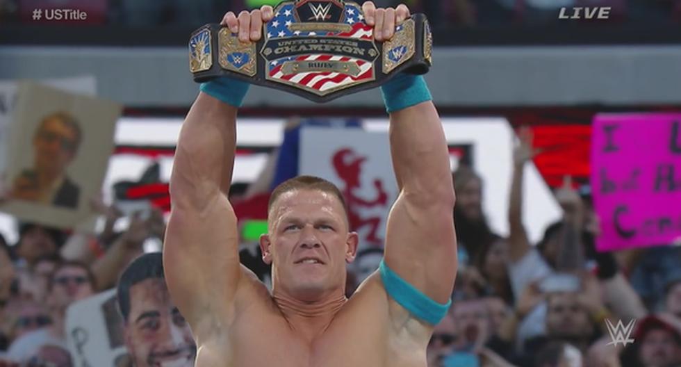 John Cena ganó el título de los Estados Unidos en Wrestlemania XXXII. (Foto: WWE)