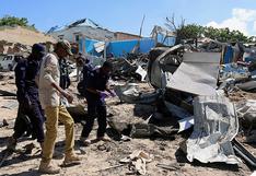 Somalia: así quedó el objetivo de terroristas atacado con coche bomba