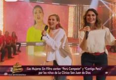 Gianella Neyra y Rebeca Escribens le cantaron a la selección "Contigo Perú" [VIDEO]