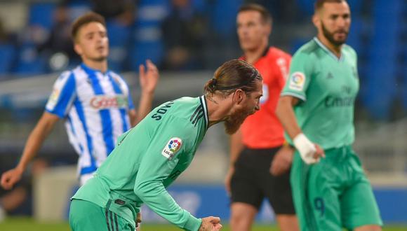 Gol de Sergio Ramos en Real Madrid vs Real Sociedad