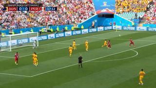 Perú vs. Australia: André Carrillo anotó el 1-0 con espléndida volea en el Mundial Rusia 2018