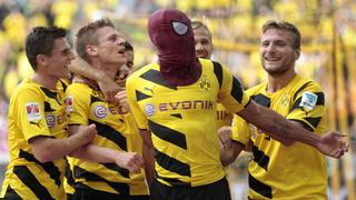 Supercopa alemana: anotó de cabeza y festejó como Spiderman