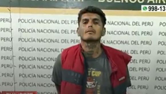 El detenido, Boozabel Vergaray Bonifacio, fue denunciado por la fiscalía por el presunto delito de parricidio, en la modalidad de tentativa | Foto: América Noticias / Captura de video