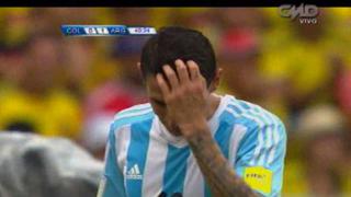 Argentina: Di María erró clara ocasión de gol contra Colombia