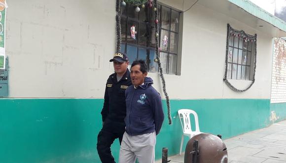 Una menor de 16 años sería cómplice del sujeto, quien tenía una requisitoria por violación en Huancayo, Junín.  (Foto: PNP)