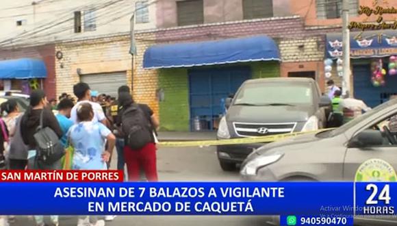 Juan Manuel Vásquez Belleza (39) fue asesinado a balazos por sicarios en moto cuando se encontraba en la cuadra dos de la calle Virrey Abascal. (24 Horas)