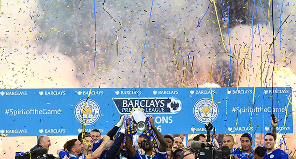 Con un espectacular marco, el Leicester City levantó en su cancha el trofeo de la Premier League. (Foto: Getty Images | Video: Sky Sports)