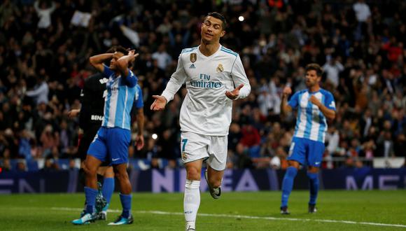 Cristiano Ronaldo no anotaba desde el pasado octubre. Esta es su segunda conquista en 13 fechas con el Real Madrid en la Liga Santander. Una cifra bastante pobre que sigue dando que hablar. (Foto: AFP)