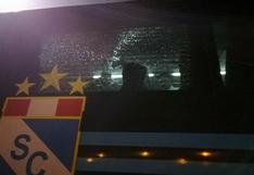 Sport Boys vs Sporting Cristal: apedrean bus celeste en estadio Miguel Grau del Callao