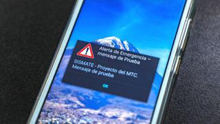 Alerta Sismate: MTC realizó prueba de alerta sobre sismo o desastre en más de 22 millones de celulares