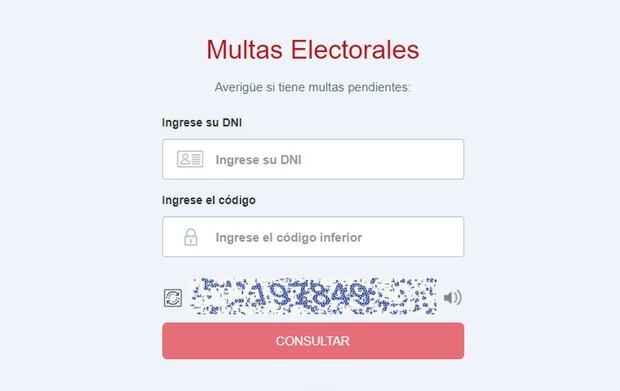 El aplicativo para revisar si tienes multas electorales (Foto: JNE)